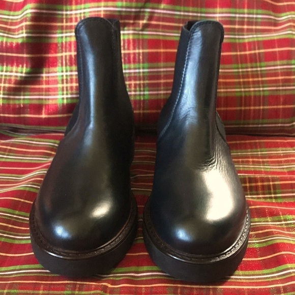 Brand New Emanuele Crasto Black Italian Leather Pull On Ankle Boots - Picture 3 of 16